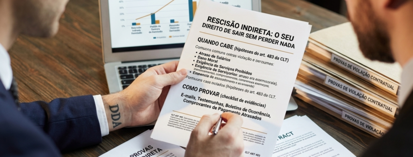 Rescisão Indireta: Como Sair da Empresa Sem Perder Seus Direitos (Quando Cabe e Como Provar)