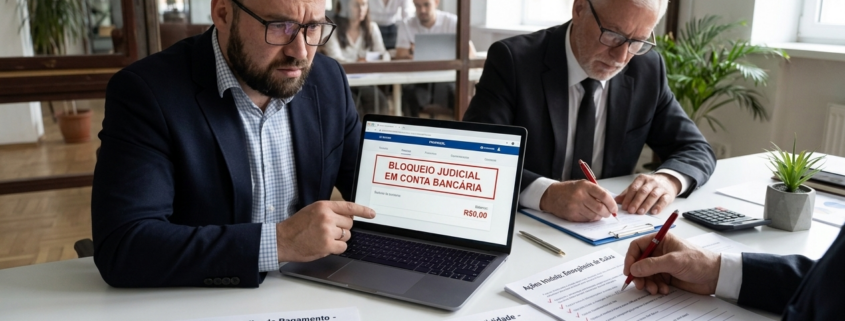 Conta da empresa bloqueada: medidas iniciais para preservar folha e atividade
