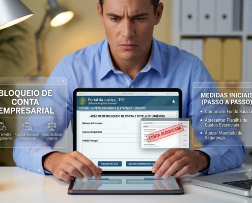 Conta da empresa bloqueada: medidas iniciais para preservar a folha e a atividade