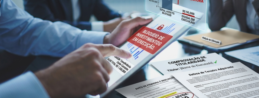 Bloqueio de investimentos em execução: origem, titularidade e excesso da constrição