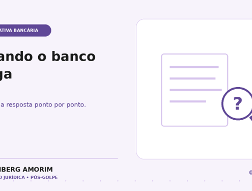 Banco negou ressarcimento após golpe: como ler a resposta e reclamar