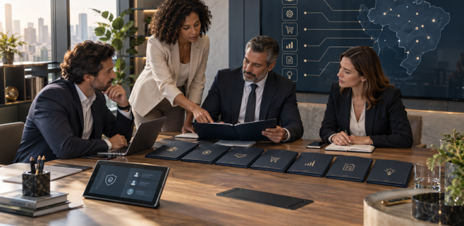 Ecossistema contratual para empresas em expansão