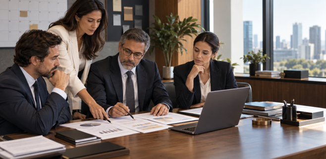 Plano jurídico de escala empresarial com prioridades para noventa dias